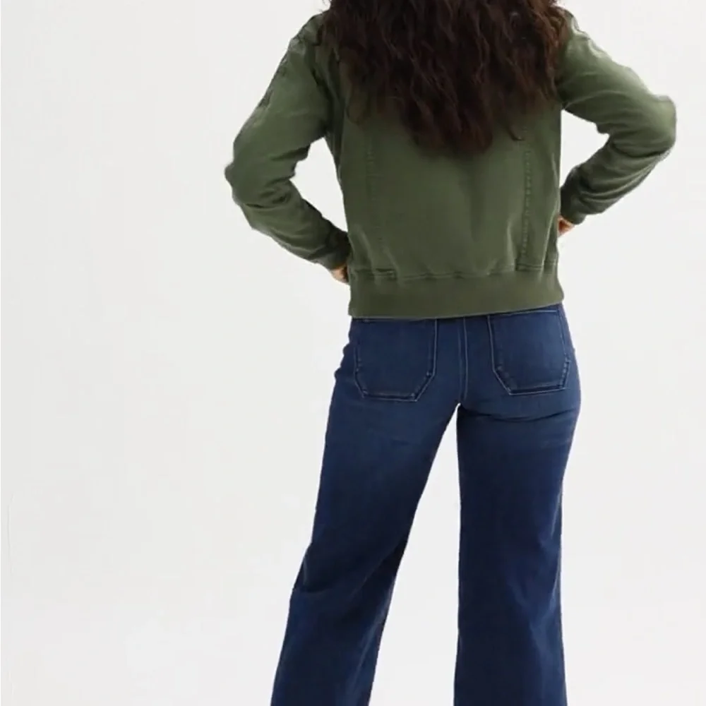 NWT Sonoma Wide-Leg Brown Ankle Pants High Rise - Picture 8 of 9